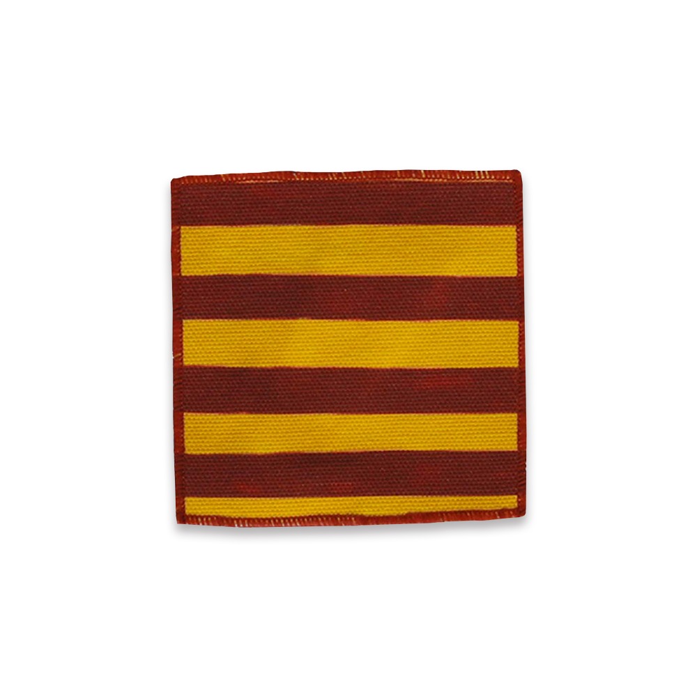 yahn) Stripe Canvas Coaster - Brown