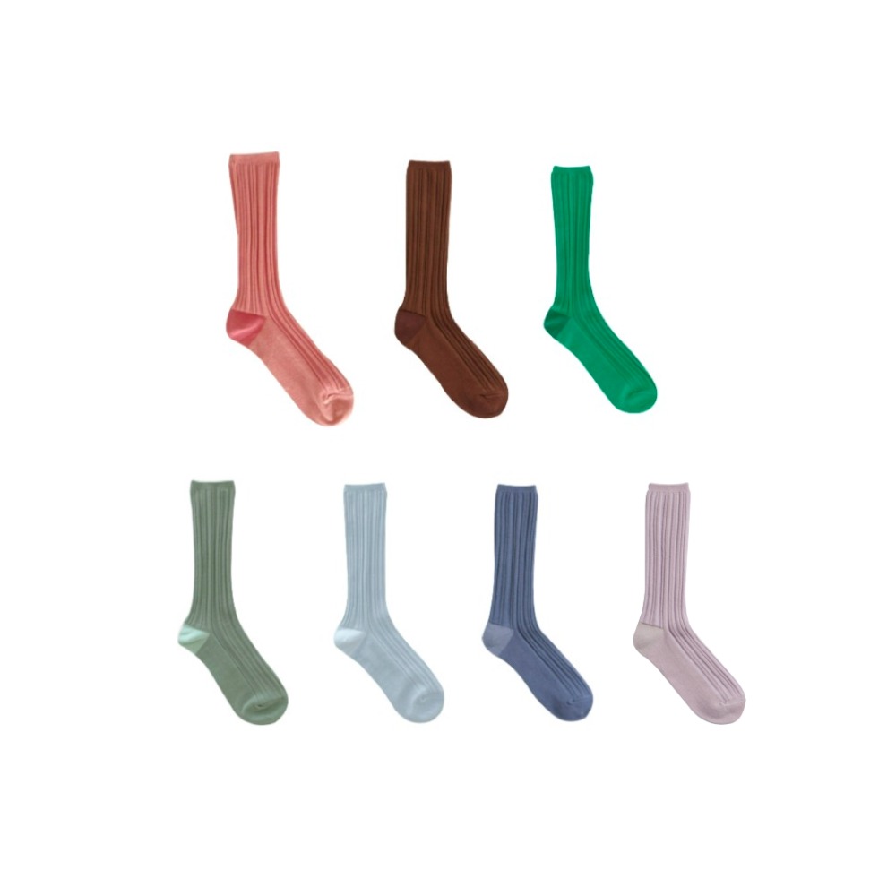 goodmother syndrome) IrregularRibbed socks (10colors)