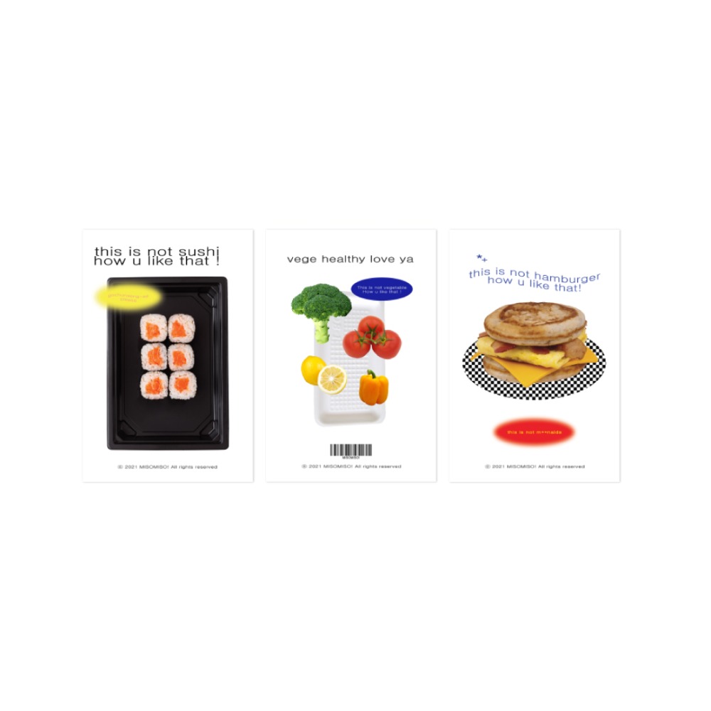 misomiso) Have some food Postcard Pack (3ea)