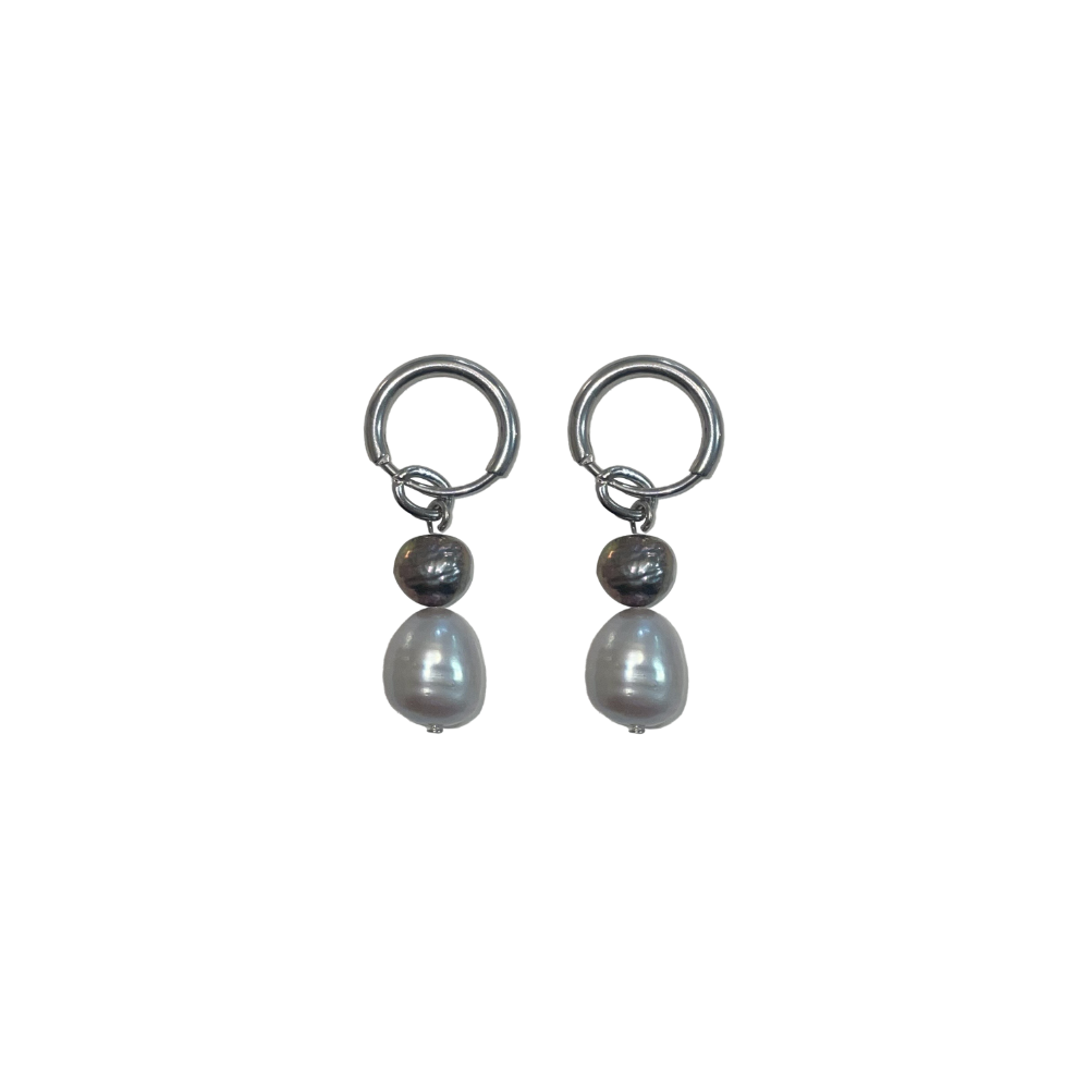 ourpierre) grey pearl earring